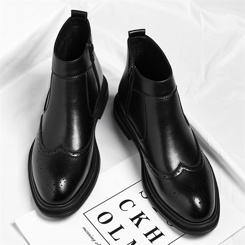 Men'S Formal Style - Jesienno-zimowe męskie buty biznesowe z grubą