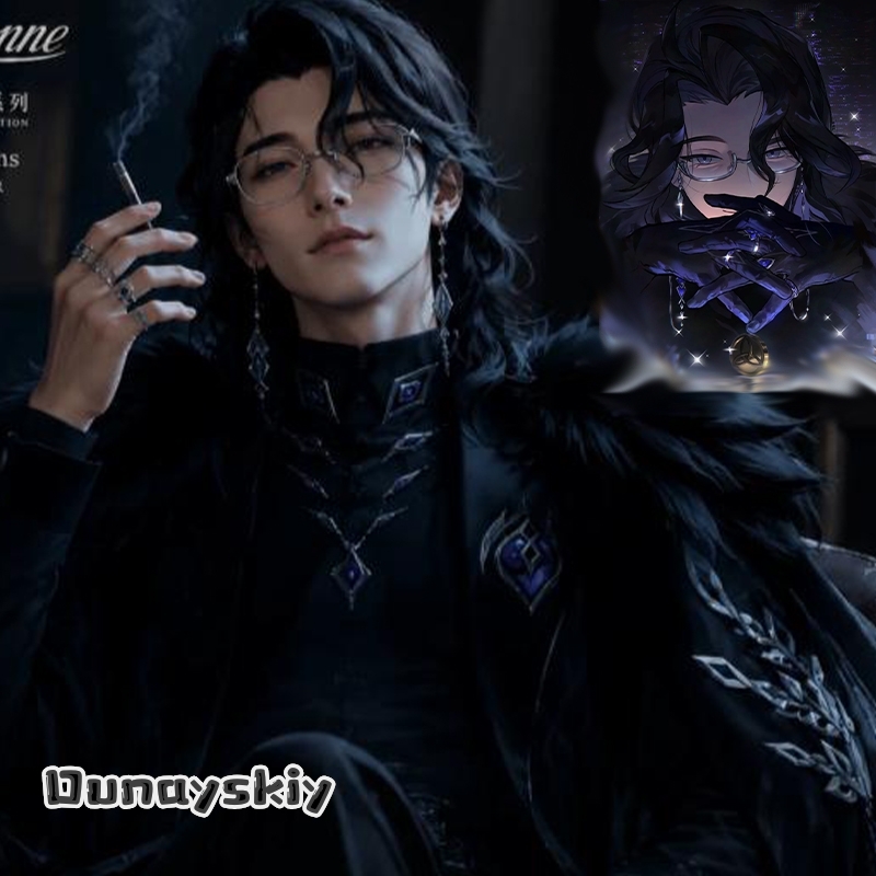 Men Formal Wear Vest - Kostium Cosplay Genshin Impact Pantalone Regrator