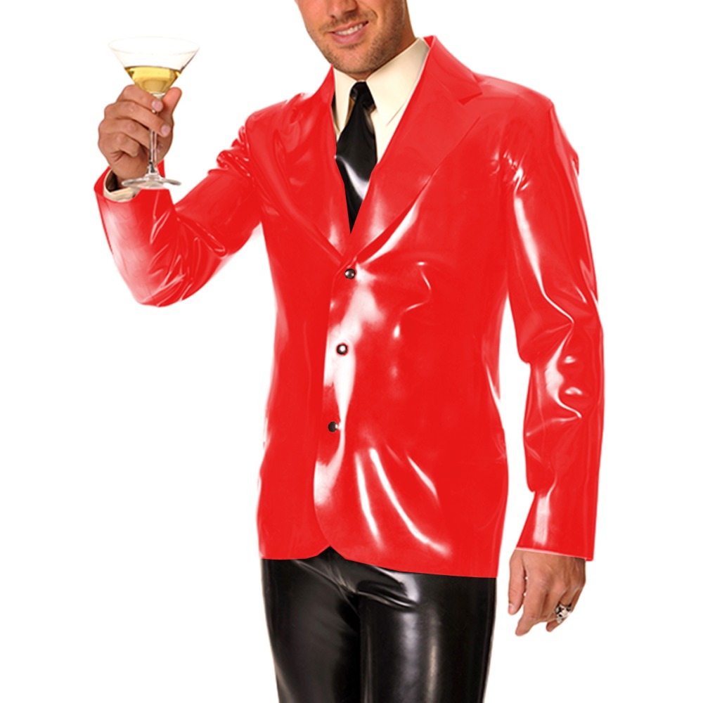 Men Formal Wear Look - Męski płaszcz z długim rękawem, wykonany