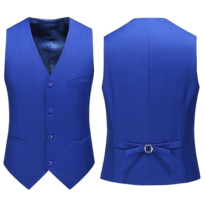 Men Formal Wear Vest - Męska kamizelka w 19 kolorach, jednolita,