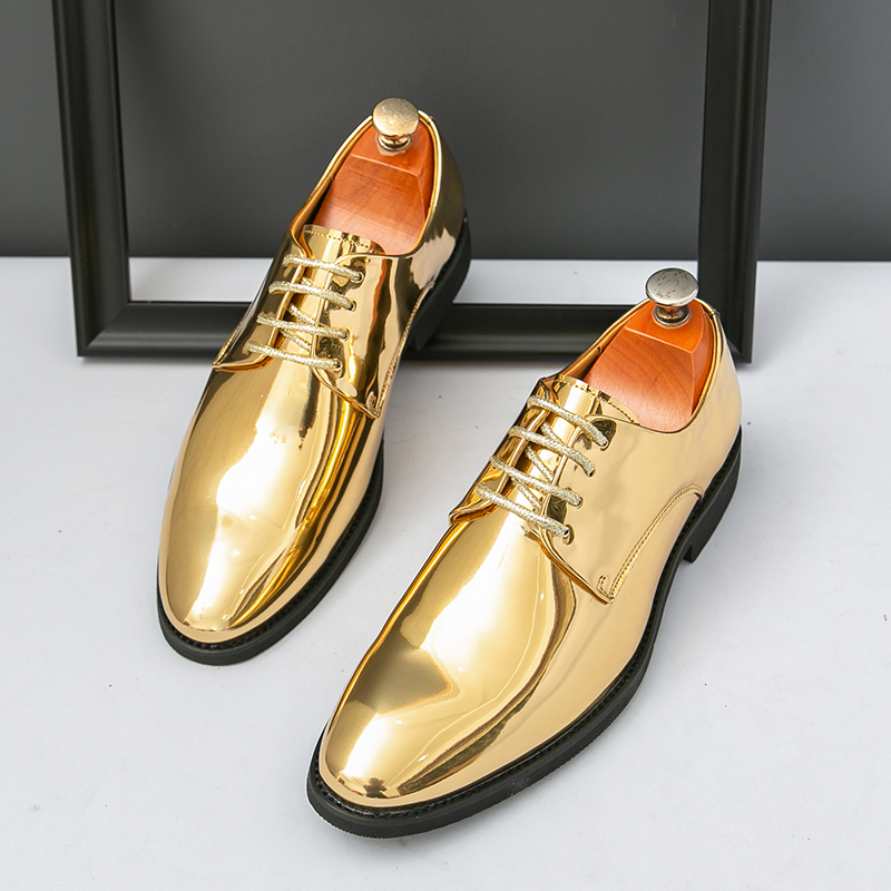 Men Formal Wear With Tie - Męskie modne buty derby, codzienne, wygodne,