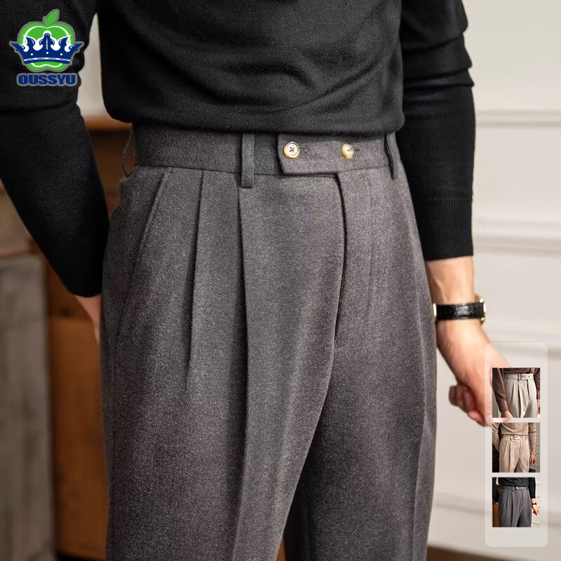 Men Formal Wear Pinterest - Klasyczne włoskie spodnie garniturowe w stylu