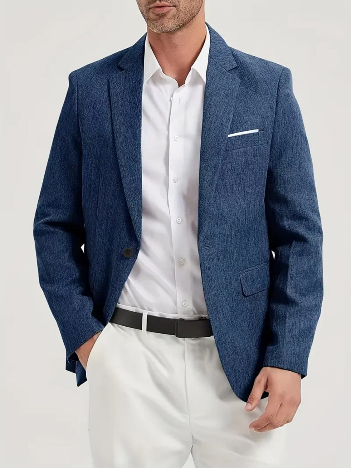 Formal Men Party Wear Jacket - Męska marynarka garniturowa jednorzędowa casualowa modna