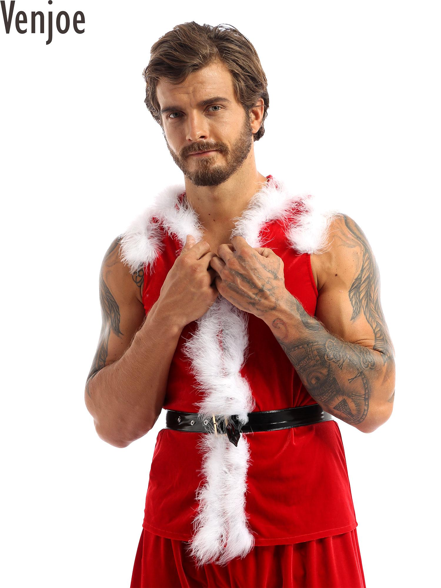 Men Formal Wear Vest - Mężczyźni sukienka świąteczna Santa Claus przebranie