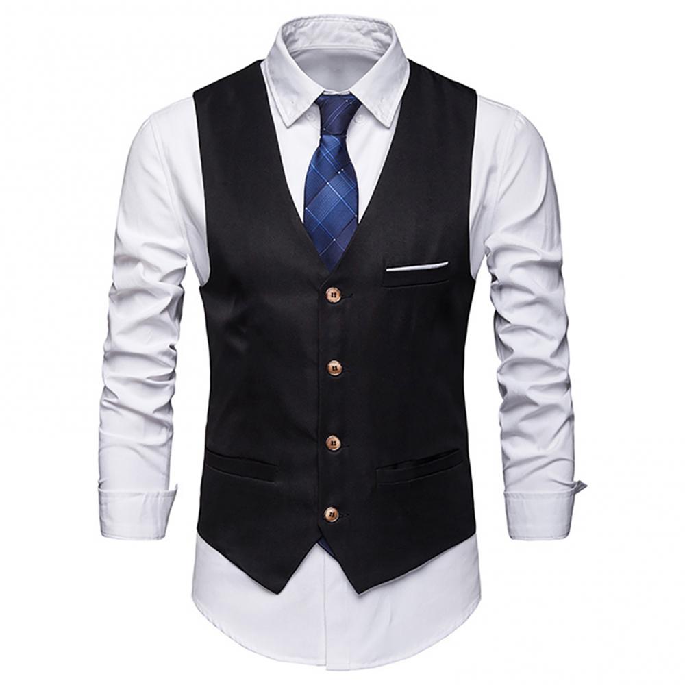 Men Formal Wear Vest - Kamizelki do garnituru dla mężczyzn Slim
