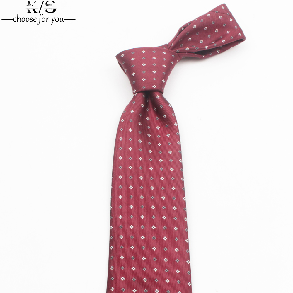 Męski krawat 8cm Stripe Dot kr – Men Formal Wear With Tie recenzja i cena