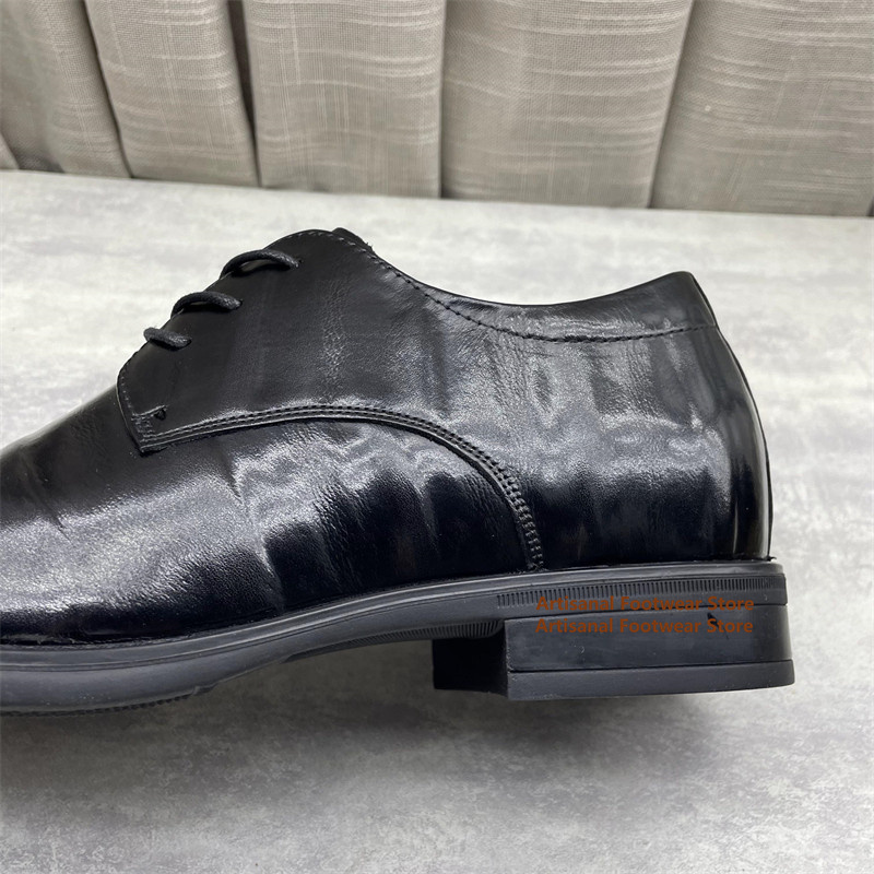 Męskie czarne skórzane oksford – Formal Men Daily Wear Shoes recenzja i cena