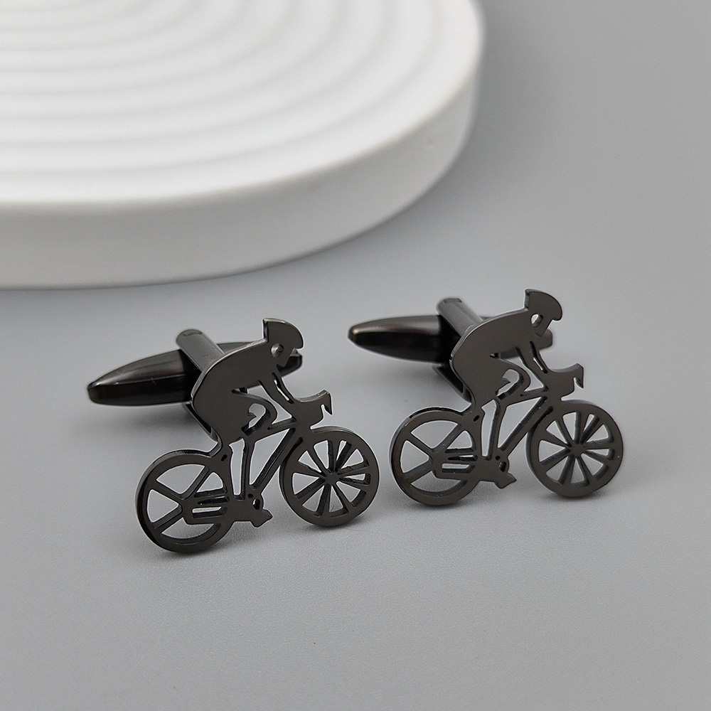 Pozłacane spinki do mankietów  – Men Formal Wear With Tie recenzja i cena