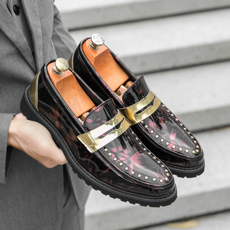 Męskie modne mokasyny PU gruba – Men'S Formal Party Wear Shoes recenzja i cena