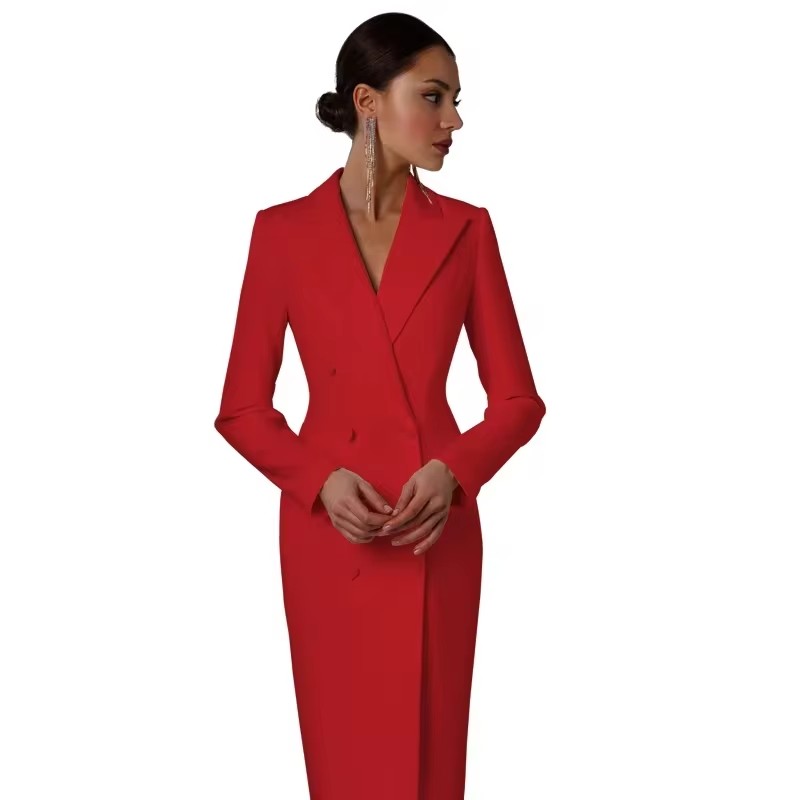 Jesienne białe dwurzędowe dams – Men Formal Wear Wedding Guest recenzja i cena