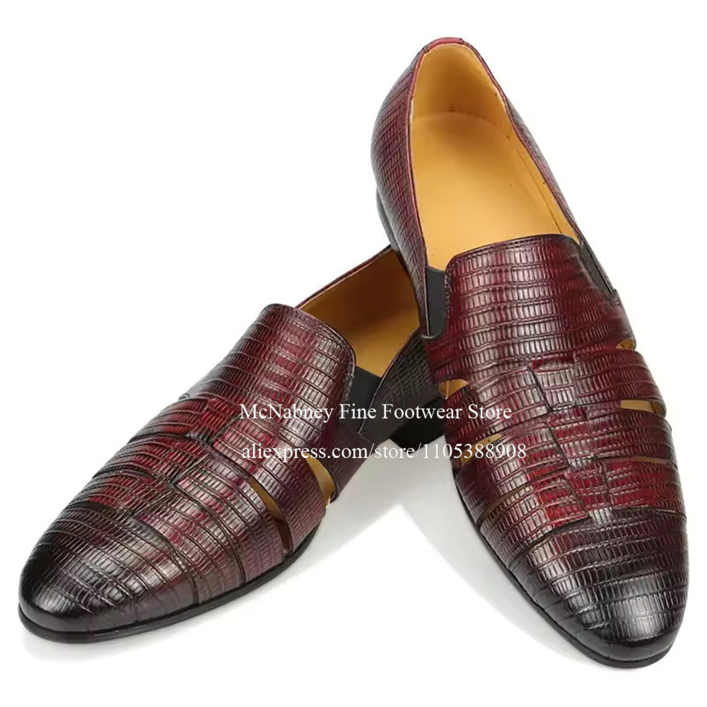 Oddychające, ażurowe mokasyny  – Formal Men Daily Wear Shoes recenzja i cena