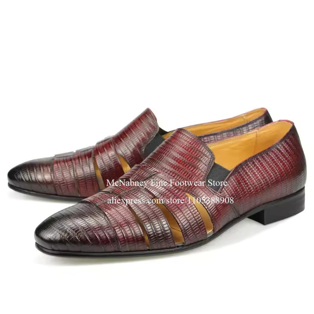 Oddychające, ażurowe mokasyny  – Formal Men Daily Wear Shoes recenzja i cena