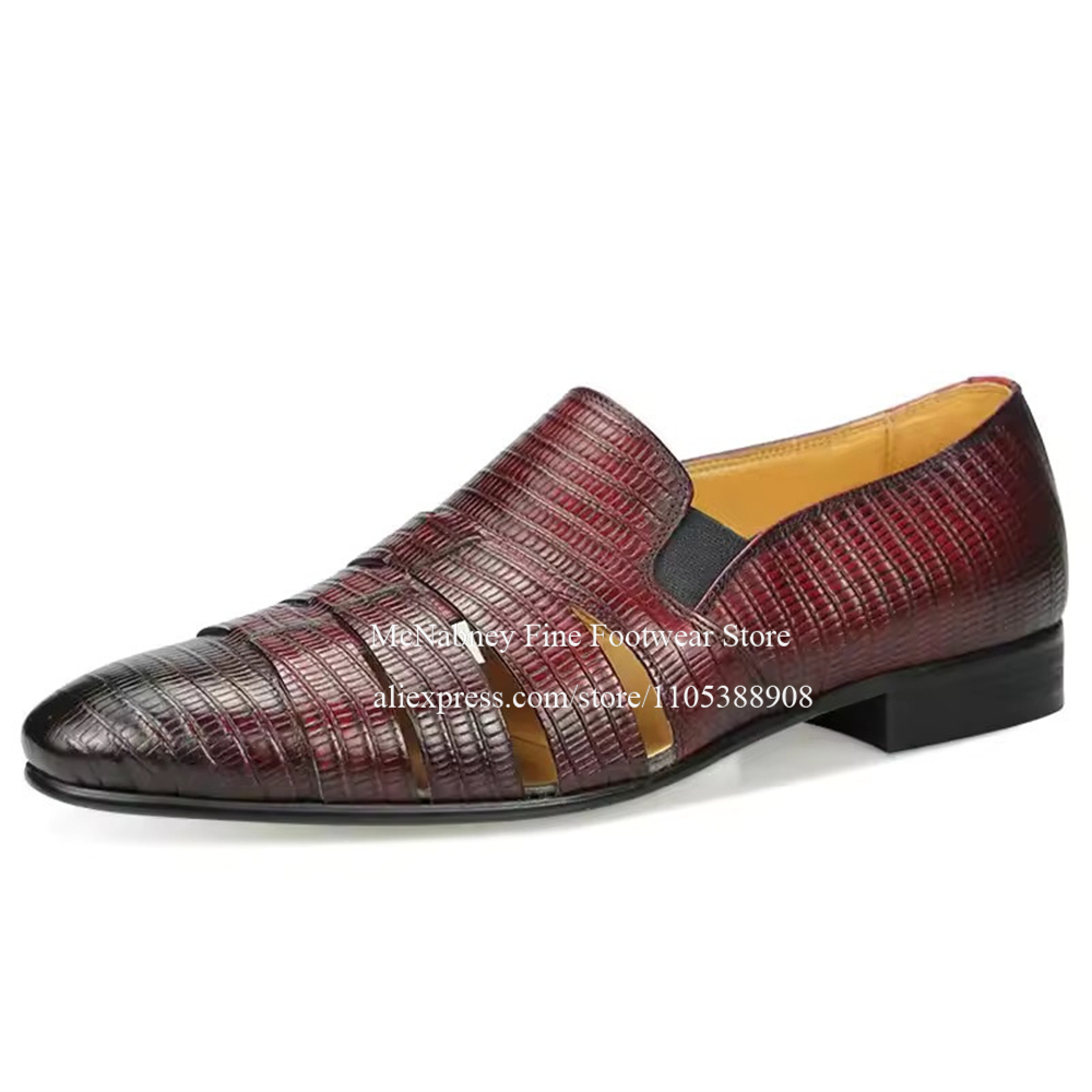 Oddychające, ażurowe mokasyny  – Formal Men Daily Wear Shoes recenzja i cena