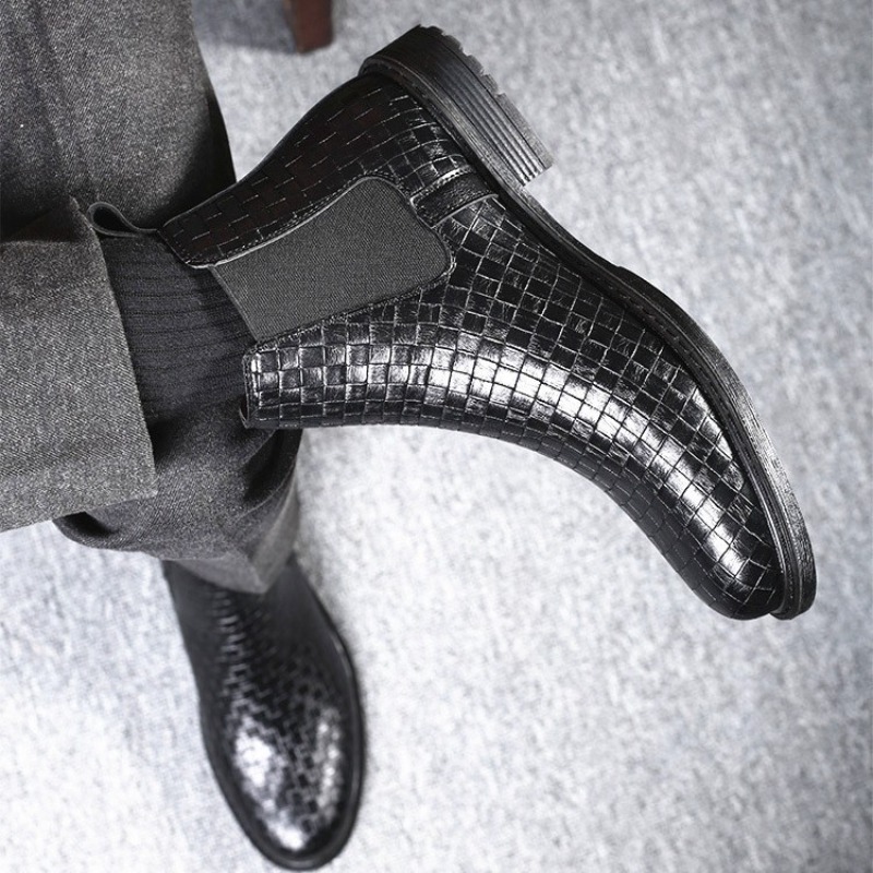 Męskie botki Chelsea z plecion – Men'S Formal Style recenzja i cena