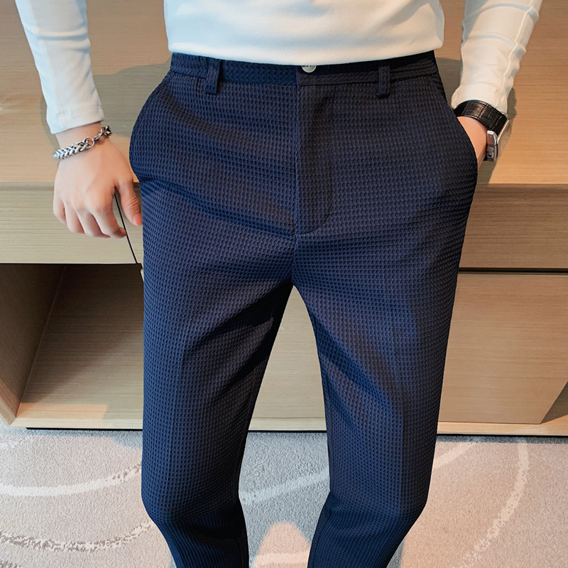 2024 Jesień Nowy Waffle Stretc – Men Formal Wear Pinterest recenzja i cena