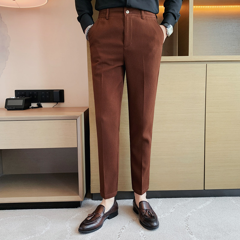 2024 Jesień Nowy Waffle Stretc – Men Formal Wear Pinterest recenzja i cena