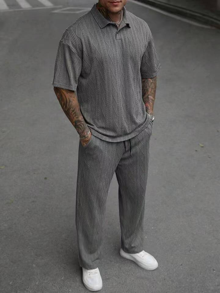 Męski zestaw: dzianinowa koszu – Men'S Polo Formal Wear recenzja i cena