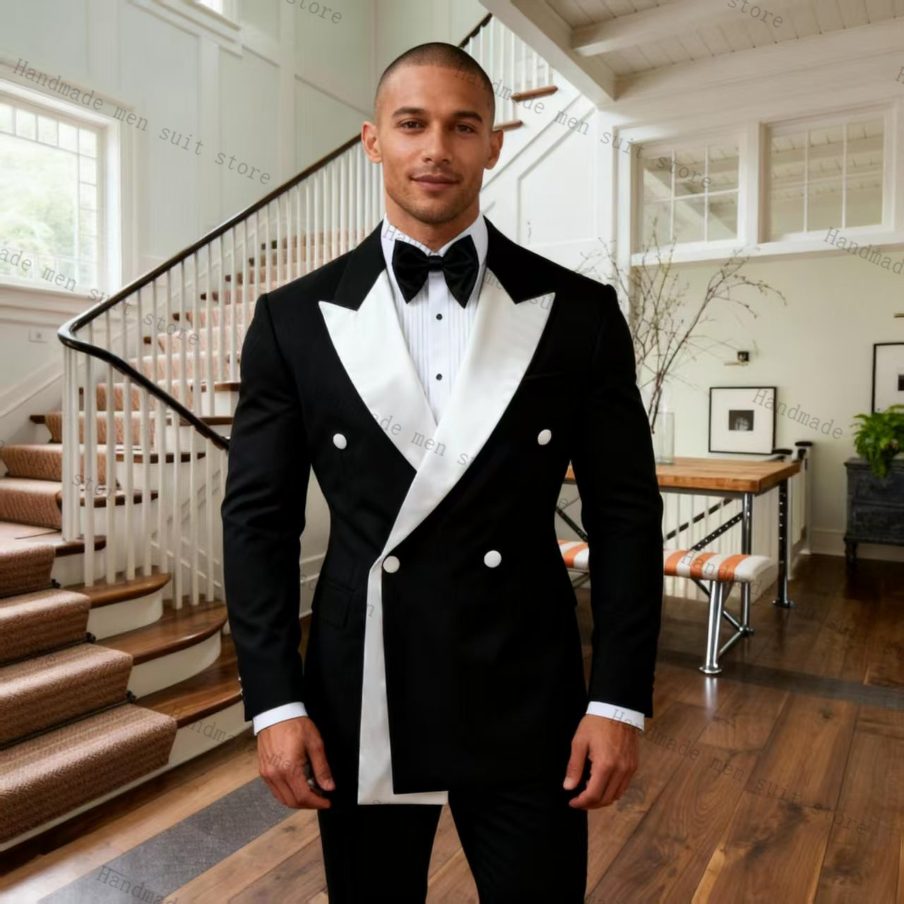 Męskie garnitury jesienne 2-cz – Men Formal Wear Wedding Guest recenzja i cena