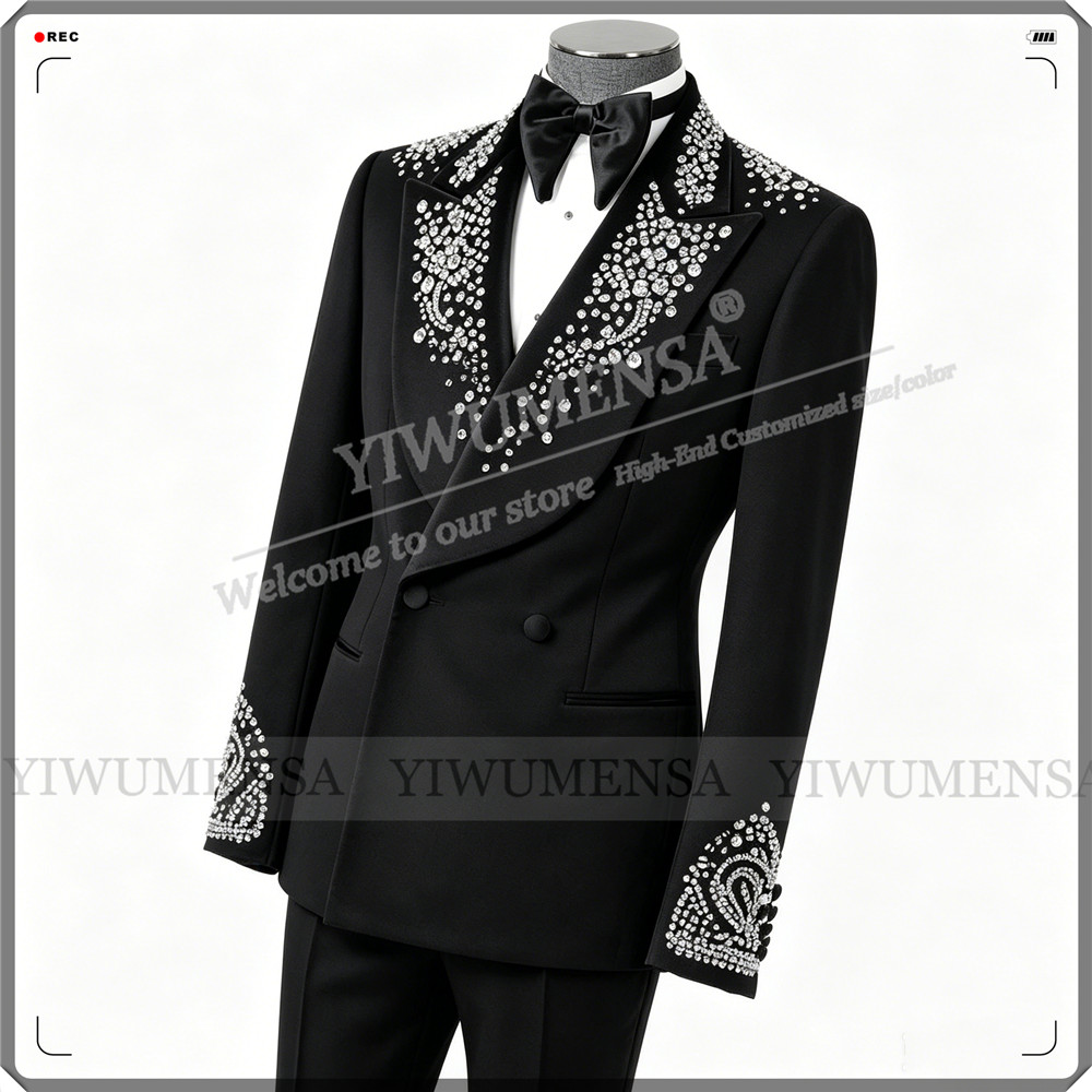 Luksusowy garnitur ślubny męsk – Formal Men Party Wear Jacket recenzja i cena