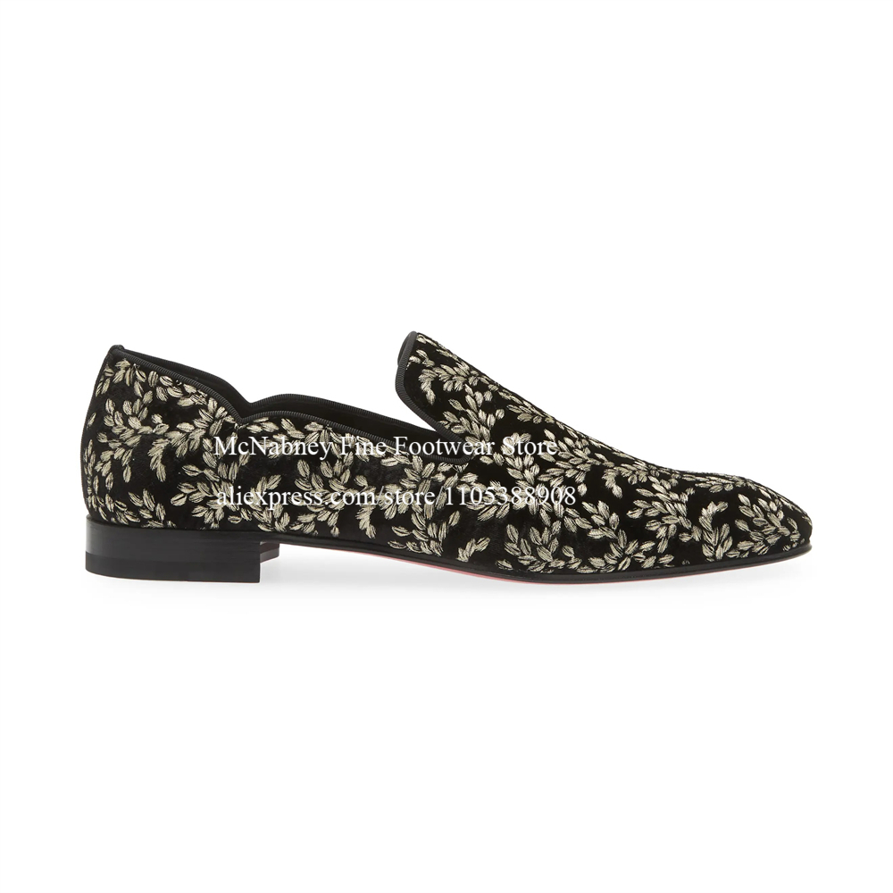 Czarne aksamitne wsuwane mokas – Men'S Formal Party Wear Shoes recenzja i cena