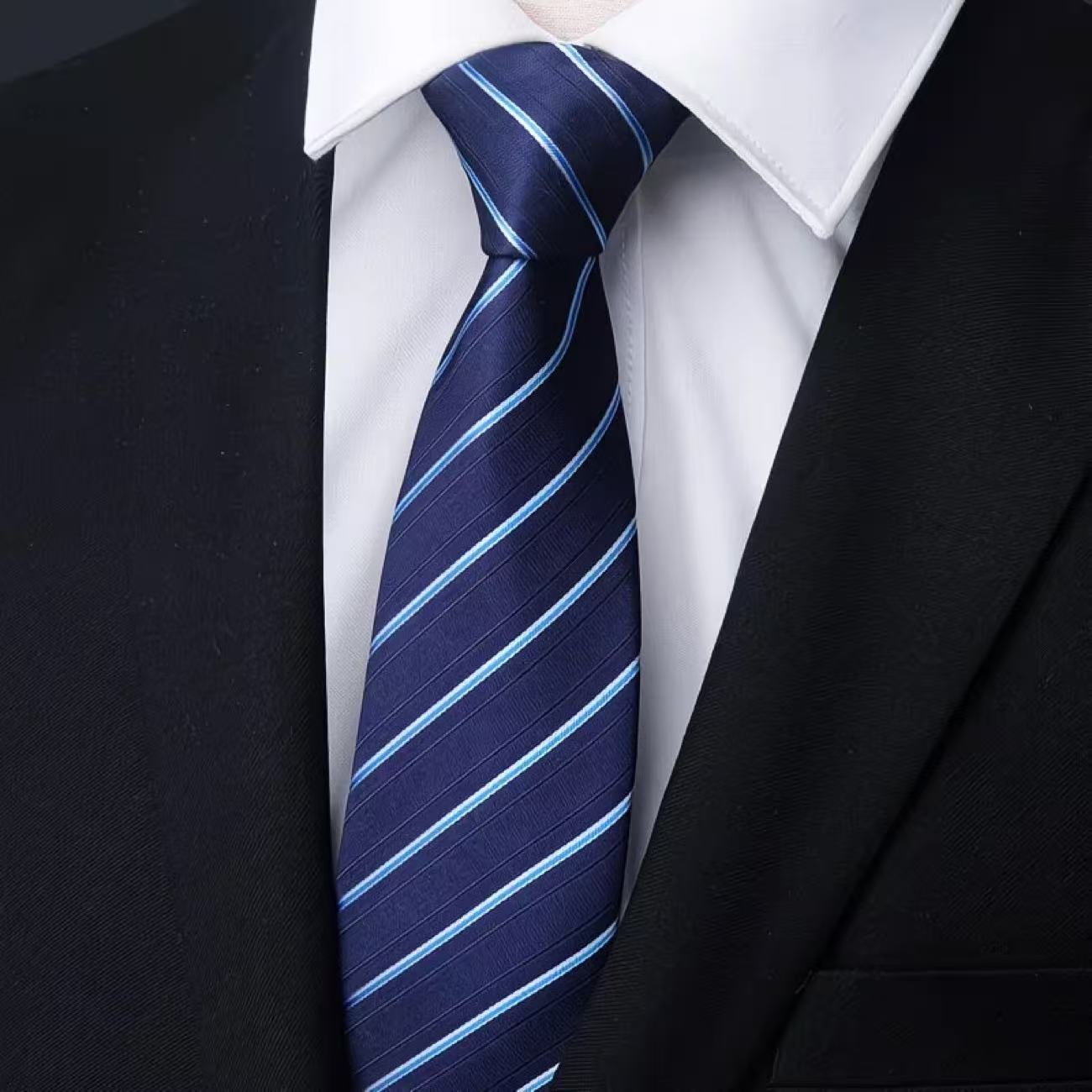 6 szt. Męskie krawaty z zamkie – Men Formal Wear With Tie recenzja i cena