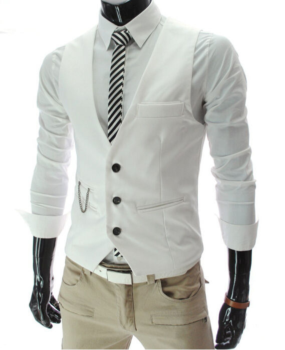 2026 Nowa Szara Kamizelka Garn – Men Formal Wear Vest recenzja i cena