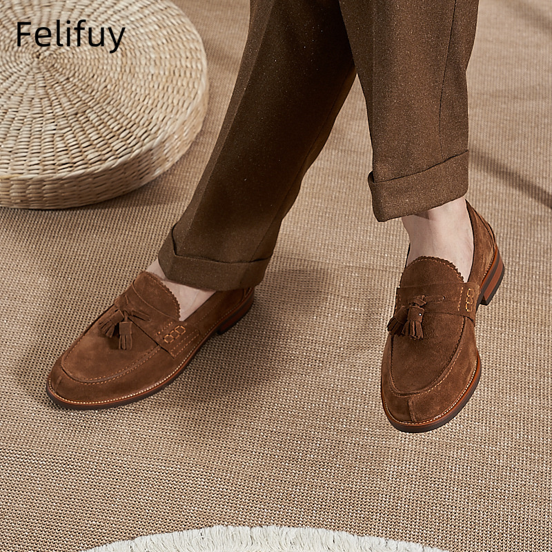 Nowe brązowe męskie mokasyny z – Men'S Formal Wear In Wedding recenzja i cena