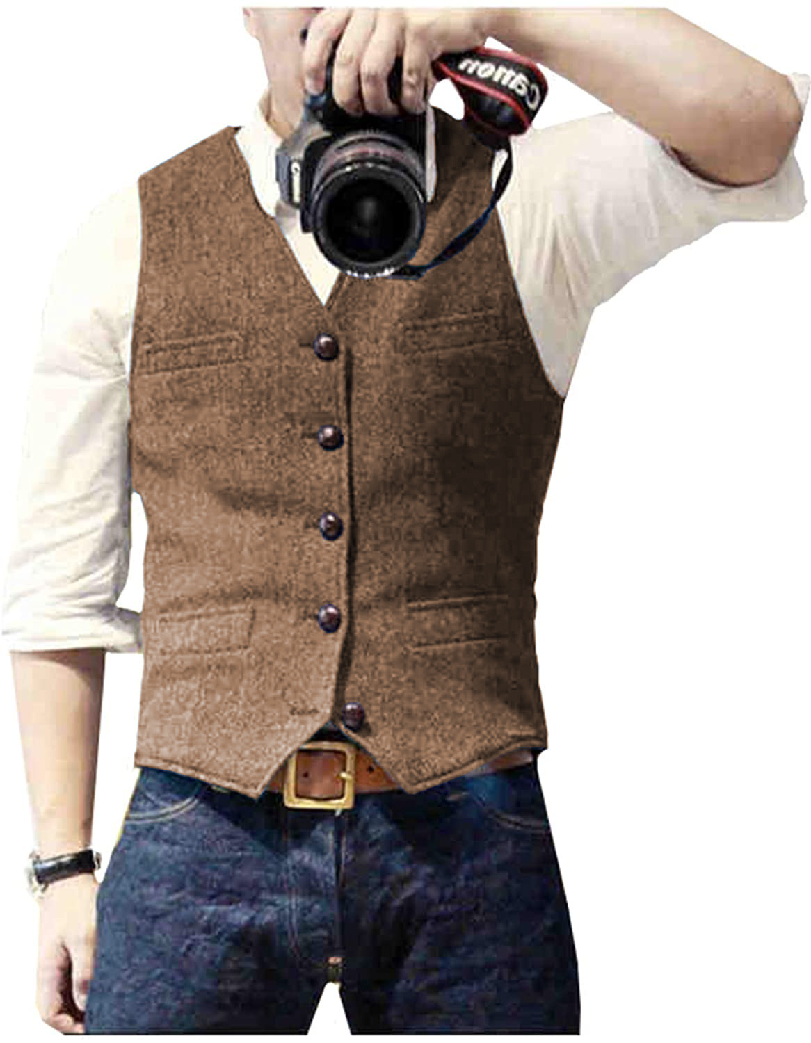 Męska kamizelka garniturowa z  – Men Formal Wear Vest recenzja i cena