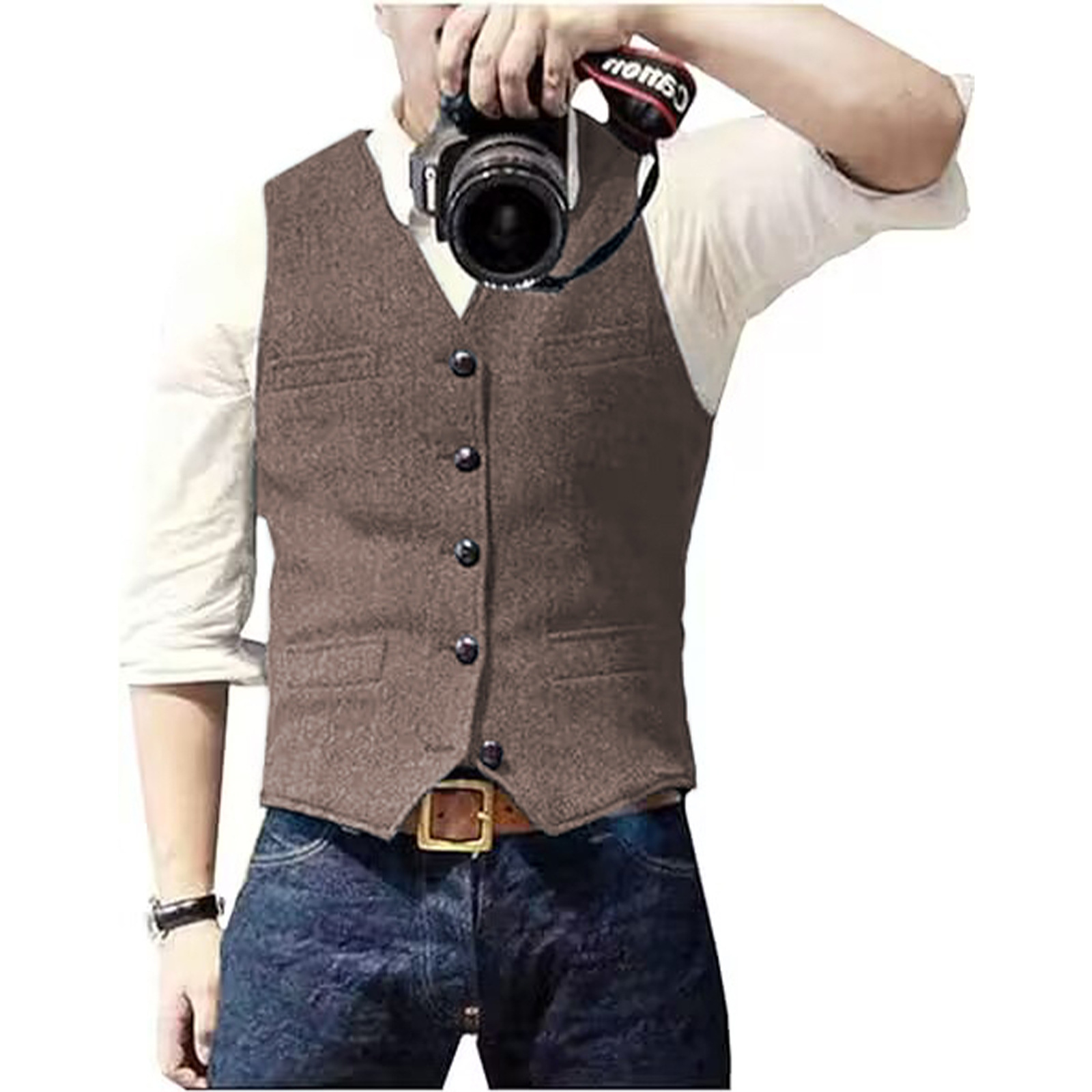 Męska kamizelka garniturowa z  – Men Formal Wear Vest recenzja i cena