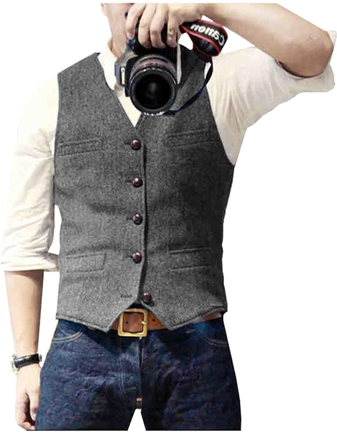 Męska kamizelka garniturowa z  – Men Formal Wear Vest recenzja i cena