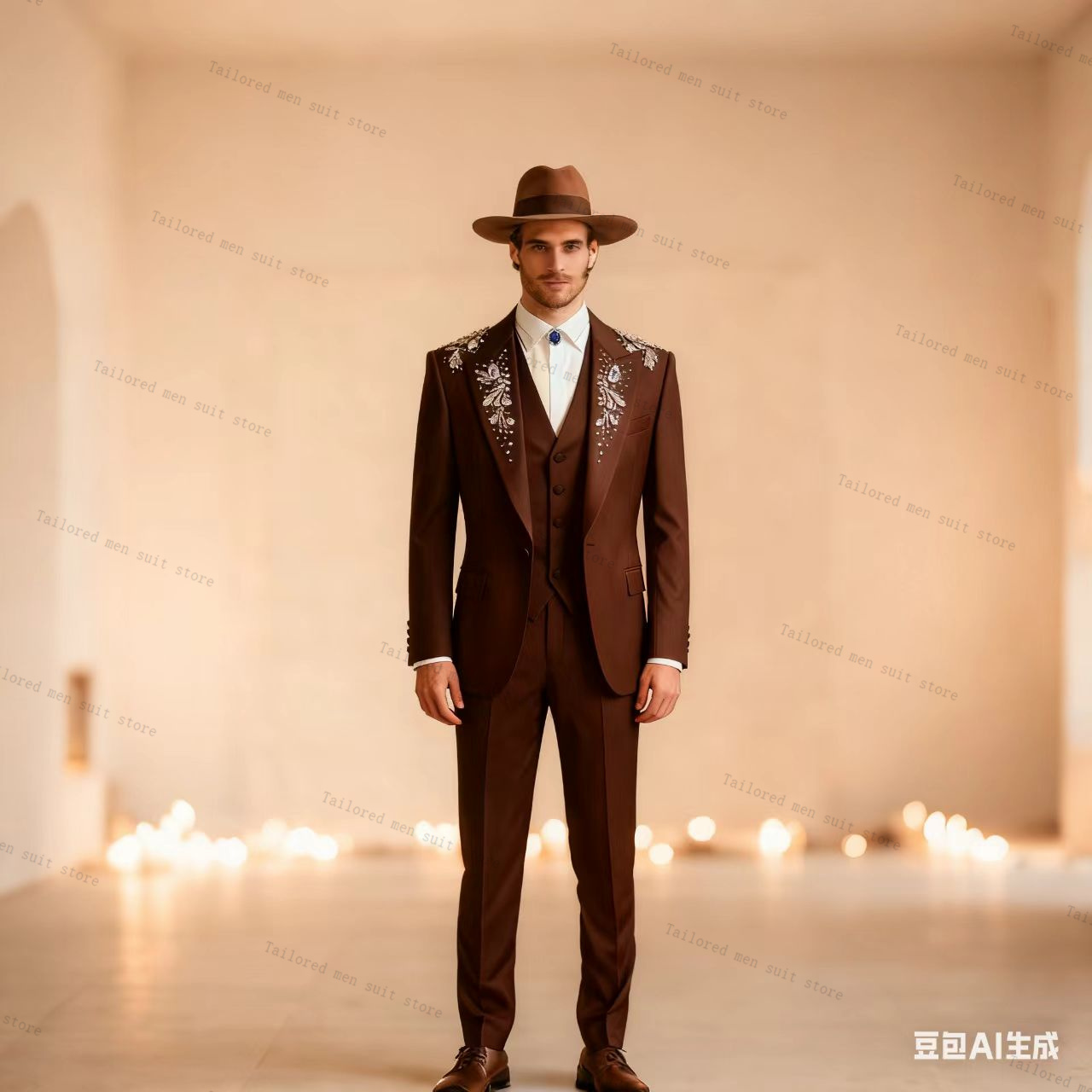 Zielony Garnitur Męski 3-częśc – Men Formal Wear Wedding Guest recenzja i cena