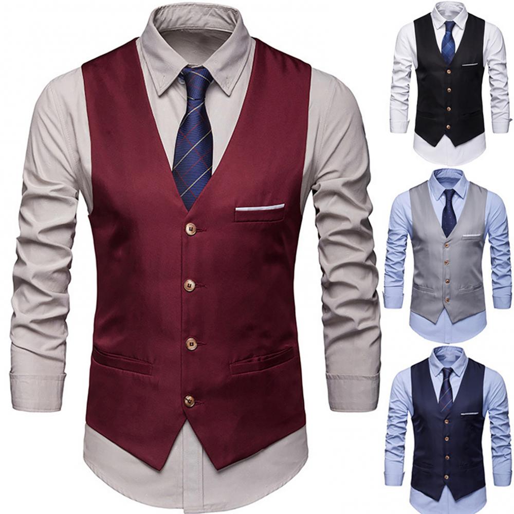 Kamizelki do garnituru dla męż – Men Formal Wear Vest recenzja i cena