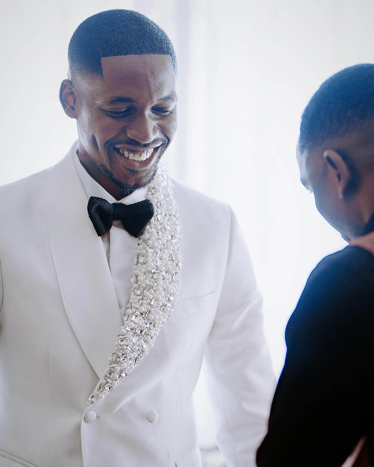 Białe męskie smokingi ślubne 2 – Men Formal Wear Wedding Guest recenzja i cena