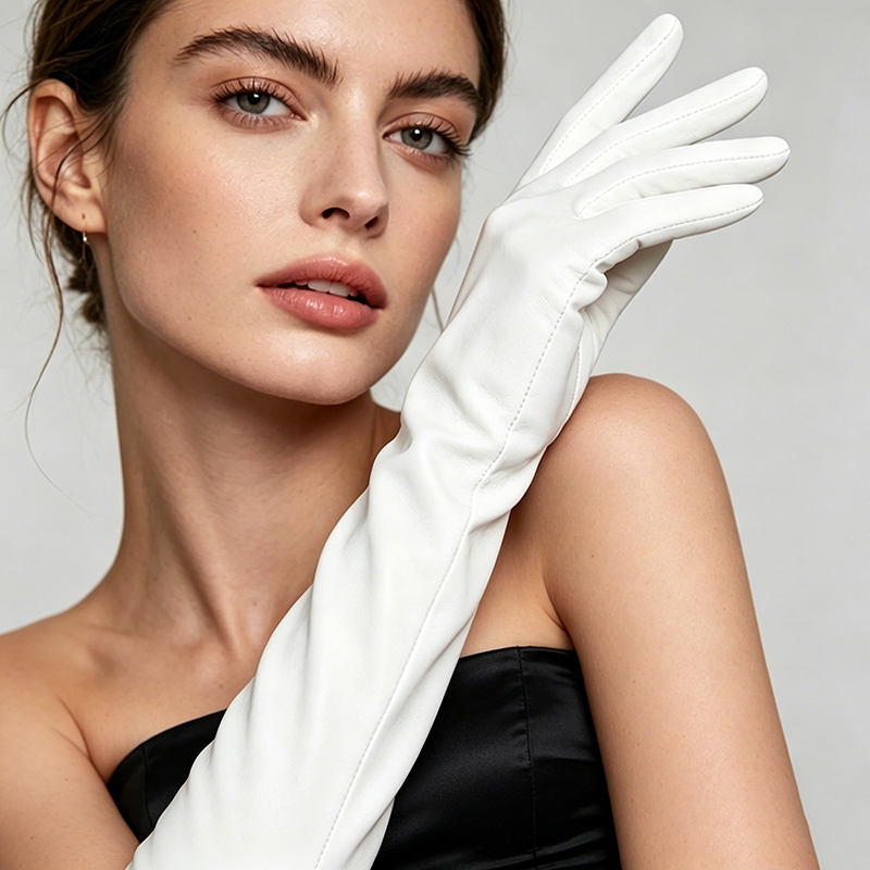 49 cm, damskie, długie rękawic – Formal Glove Leather recenzja i cena