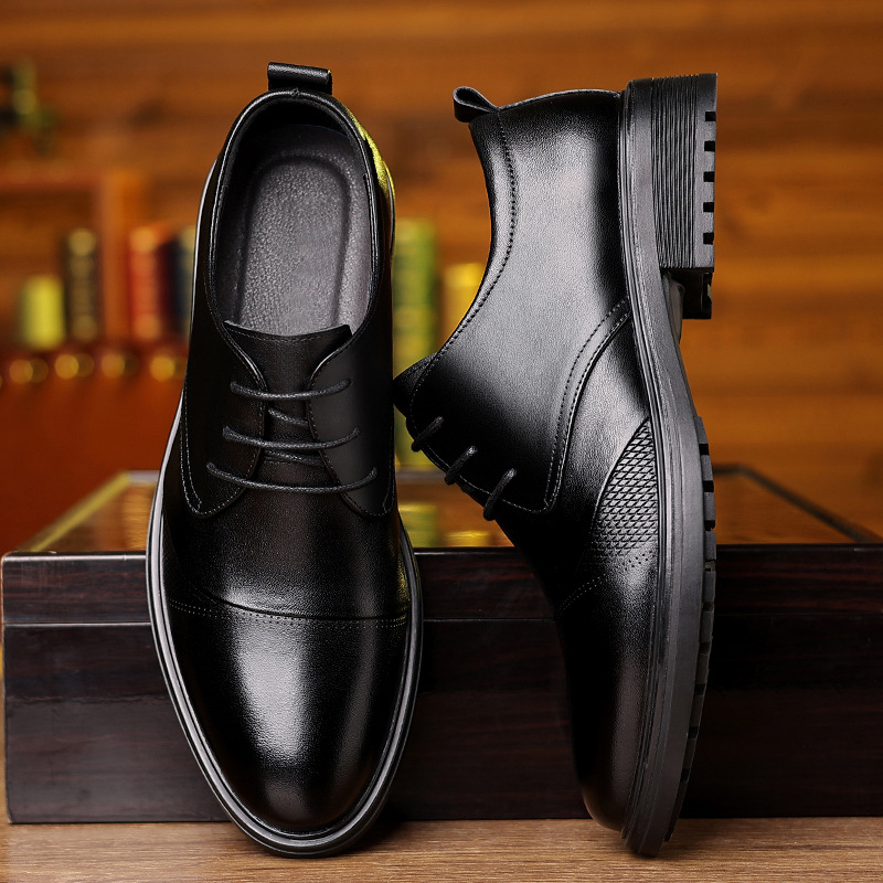 Męskie czarne oksfordy ze skór – Formal Men Daily Wear Shoes recenzja i cena